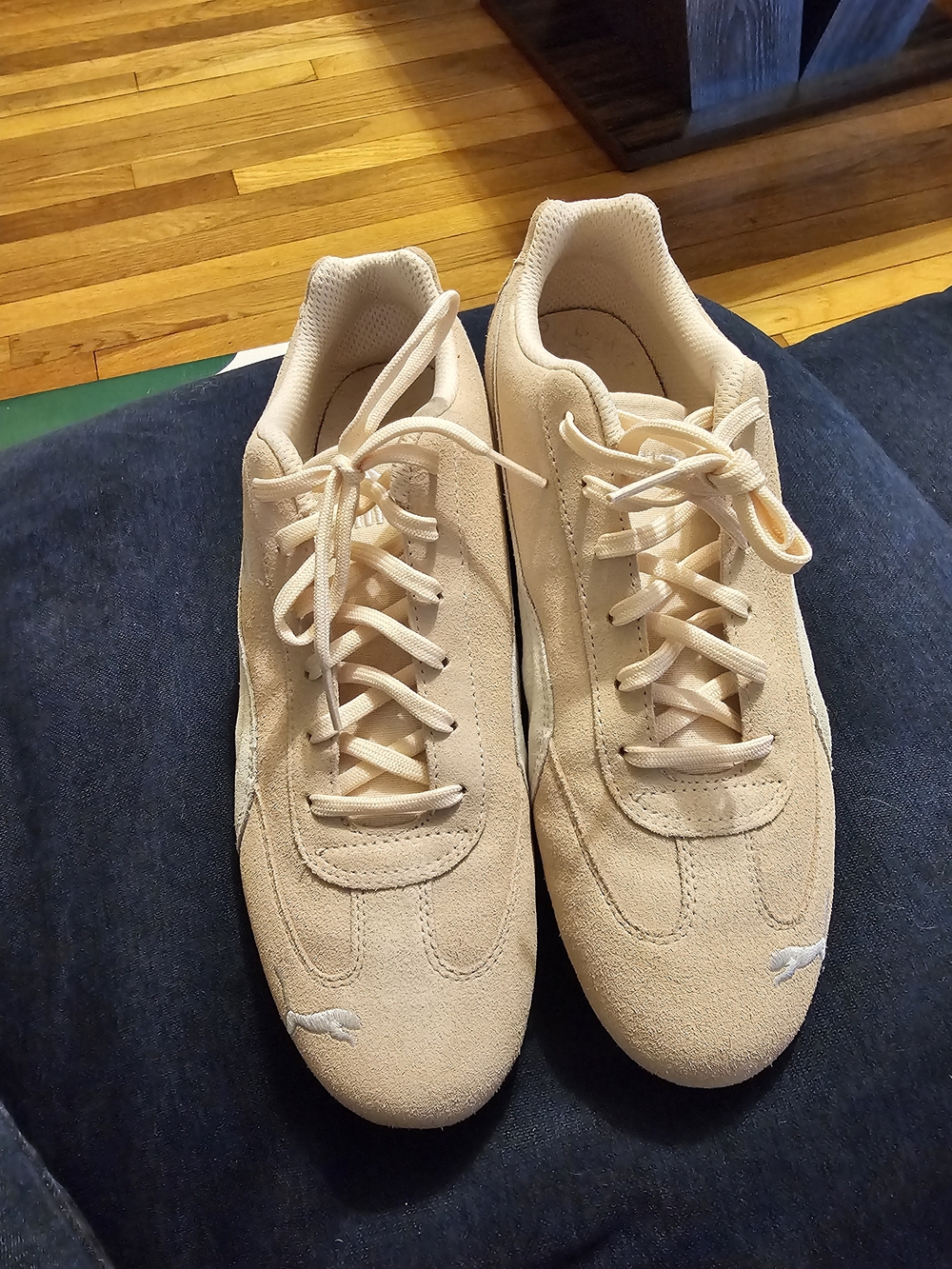 Puma Men's Pink Suede Sneakers - Lace-Up Casual
